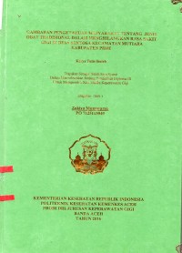 Image of Gambaran Pengetahuan Masyarakat Tentang Jenis Obat Tradisional Dalam Menghilangkan Rasa Sakit Gigi Desa Sentosa Kecamatan Mutiara Kabupaten Pidie