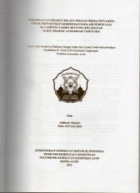 Image of Pemanfatan Serabut Kelapa Sebagai Media Penyaring Untuk Untuk Menurunkan Kekurangan Air Sumur Gali di Gampong Pasheu Beutong Kecamatan darul Imarah Aceh Besar Tahun 2016