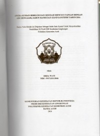 Image of Angka Kuman Sebelum dan Sesudah Mencuci Tangan dengan Air Mengalir, Sabun dan Hand Sanitizer Tahun 2016