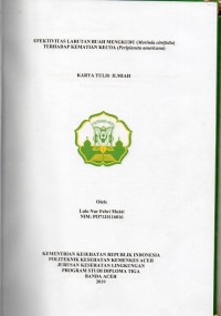 Image of Efektifitas Larutan Buah Mengkudu (Morinda citrifolia) Terhadap Kematian Kecoa (periplaneta americana)