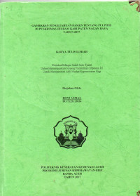 Image of Gambaran Pengetahuan Pasien Tentang Pulpitis di Puskesmas Jeuram Kabupaten Nagan Raya Tahun 2017