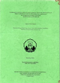Image of Gambaran Pengetahuan masyarakat Tentang Penggunaan Obat Sariawan Untuk Pengobatan Sariawan di Puskesmas Darul Imarah Kabupaten Aceh Besar