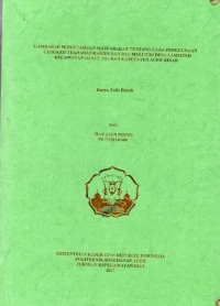 Image of Gambaran Pengetahuan Masyarakat Tentang Cara Penggunaan Cengkeh Terhadap Karies dan Bau Mulut di Desa Lamsiteh Kecamatan Darul Imarah Kabupaten Aceh Besar