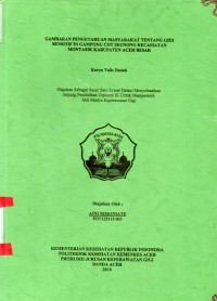 Image of Gambaran Pengetahuan Masyarakat Tentang Gigi Sensitif di Gampong Cot Seunong Kecamatan Montasik Kabupaten Aceh Besar