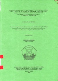 Image of Gambaran Pengetahuan Masyarakat yang Menggunakan Pasta Gigi yang Mengandung Flour Dalam Pencegahan Karies Gig di Gampong Meunasah Manyang Kecamatan Krueng Barona Jaya Kabupaten Aceh Besar