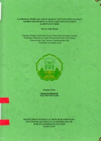 Image of Gambaran Perilaku Masyarakat Tentang Pencegahan Karies Gigi di Desa Langa Kecamatan Sakti Kabupaten Pidie
