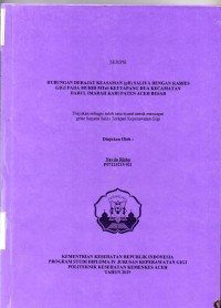 Image of Hubungan Derajat Keasaman (pH) Saliva Dengan Karies Gigi pada Murid MTSS Keutapang Dua Kecamatan Darul Imarah Kabupaten Aceh Besar