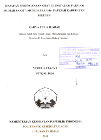 Image of Tinjauan Perencanaan Obat Di Instalasi Farmasi Rumah Sakit Umum Daerah dr. Fauziah Kabupaten Bireuen