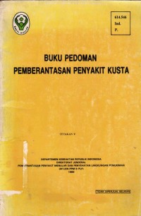 Image of Buku Pedoman Pemberantasan Penyakit Kusta