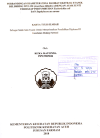 Image of Perbandingan Diameter Zona Hambat Ekstrak Etanol Belimbing Wuluh (Averrhoa Bilimbi L) Dengan Asam Sunti Terhadap Pertumbuhan Escherichia Coli Dan Staphylococcus Aureu