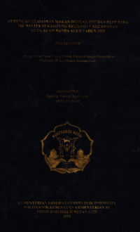 Image of Hubungan Kebiasaan Makan Dengan IMT Dan RLPP Pada Ibu Balita Dikampung Keuramat Kecamatan Kuta Alam Banda Aceh Tahun 2018