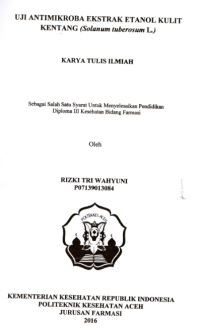 Image of Uji Antimikroba Ekstrak Etanol Kulit Kentang (Solanum TUberosum L.)