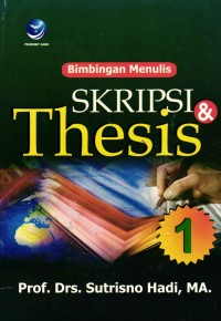 Image of Bimbingan Menulis Skripsi & Thesis, Jil. 1