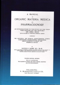 Image of A Manual Of Organic Materia Medica And Pharmacognosy