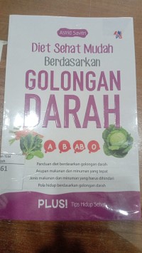 Image of Diet sehat mudah berdasarkan golongan darah