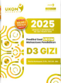 Image of Prediksi Soal Ukom Mahasiswa Pendidikan D3 Gizi