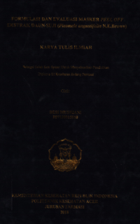 Image of Formulasi Dan Evaluasi Masker Peel Off Ekstrak Daun Suji (Pleomele Angustifolia N.E.Brown)