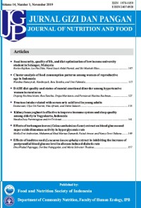 Image of Jurnal Gizi dan Pangan Vol. 14 No. 3