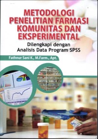 Image of Metodologi Penelitian Farmasi Komunitas dan Eksperimental
