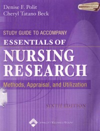 Image of Study Guide To Accompany, Essential Of Nursing Research: Methods, Appraisal, and Utilization