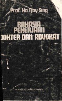 Image of Rahasia Pekerjaan Dokter dan Advokat
