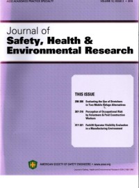 Image of Journal Of Safety Health Dan Enviromental Research