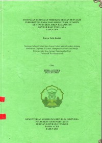Image of Hubungan Kebiasaan Merokok dengan Penyakit Periodontal pada Masyarakat Usia 15 Tahun ke Atas di Desa Siren Kecamatan Bandar Baru Pidie Jaya Tahun 2016