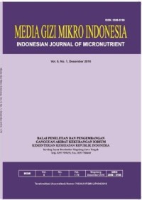 Image of Media Gizi Mikro Indonesia Vol. 8, No. 1